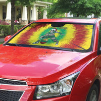 Lithuania Christmas Tie Dye Auto Sun Shade Skeleton Basketball Slam Dunk Santa Hat - Wonder Print Shop