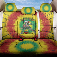 Lithuania Christmas Tie Dye Back Car Seat Cover Skeleton Basketball Slam Dunk Santa Hat - Wonder Print Shop