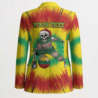 Personalized Lithuania Christmas Tie Dye Blazer Skeleton Basketball Slam Dunk Santa Hat LT19