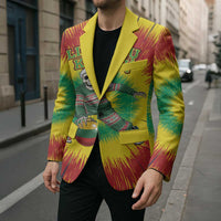 Personalized Lithuania Christmas Tie Dye Blazer Skeleton Basketball Slam Dunk Santa Hat LT19