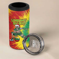 Lithuania Christmas Tie Dye 4 in 1 Can Cooler Tumbler Skeleton Basketball Slam Dunk Santa Hat - Wonder Print Shop