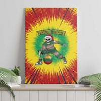 Lithuania Christmas Tie Dye Canvas Wall Art Skeleton Basketball Slam Dunk Santa Hat - Wonder Print Shop