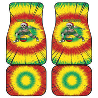Lithuania Christmas Tie Dye Car Mats Skeleton Basketball Slam Dunk Santa Hat - Wonder Print Shop