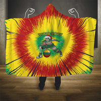 Lithuania Christmas Tie Dye Hooded Blanket Skeleton Basketball Slam Dunk Santa Hat - Wonder Print Shop