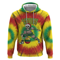Personalized Lithuania Christmas Tie Dye Hoodie Skeleton Basketball Slam Dunk Santa Hat LT19