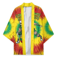 Personalized Lithuania Christmas Tie Dye Kimono Skeleton Basketball Slam Dunk Santa Hat LT19