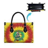 Lithuania Christmas Tie Dye Leather Bag Skeleton Basketball Slam Dunk Santa Hat - Wonder Print Shop