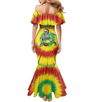Personalized Lithuania Christmas Tie Dye Mermaid Dress Skeleton Basketball Slam Dunk Santa Hat LT19