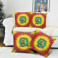 Lithuania Christmas Tie Dye Pillow Cover Skeleton Basketball Slam Dunk Santa Hat - Wonder Print Shop