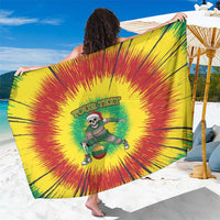 Lithuania Christmas Tie Dye Sarong Skeleton Basketball Slam Dunk Santa Hat - Wonder Print Shop