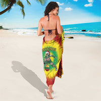 Lithuania Christmas Tie Dye Sarong Skeleton Basketball Slam Dunk Santa Hat - Wonder Print Shop