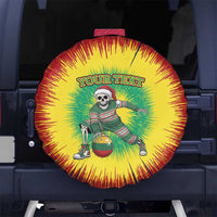 Lithuania Christmas Tie Dye Spare Tire Cover Skeleton Basketball Slam Dunk Santa Hat - Wonder Print Shop