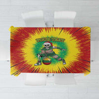 Lithuania Christmas Tie Dye Tablecloth Skeleton Basketball Slam Dunk Santa Hat - Wonder Print Shop