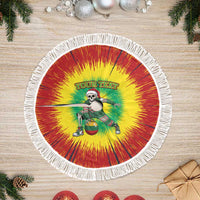 Lithuania Christmas Tie Dye Tree Skirt Skeleton Basketball Slam Dunk Santa Hat - Wonder Print Shop