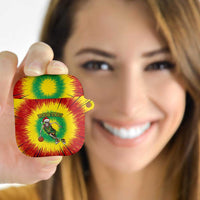 Lithuania Christmas Tie Dye AirPods Case Skeleton Basketball Slam Dunk - Wonder Print Shop