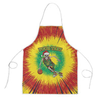 Lithuania Christmas Tie Dye Apron Skeleton Basketball Slam Dunk - Wonder Print Shop