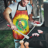 Lithuania Christmas Tie Dye Apron Skeleton Basketball Slam Dunk - Wonder Print Shop