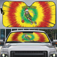 Lithuania Christmas Tie Dye Auto Sun Shade Skeleton Basketball Slam Dunk - Wonder Print Shop