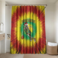 Lithuania Christmas Tie Dye Bathroom Set Skeleton Basketball Slam Dunk - Wonder Print Shop