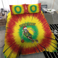 Lithuania Christmas Tie Dye Bedding Set Skeleton Basketball Slam Dunk - Wonder Print Shop
