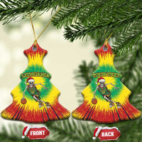 Lithuania Christmas Tie Dye Ceramic Ornament Skeleton Basketball Slam Dunk - Wonder Print Shop