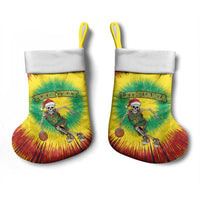 Personalized Lithuania Christmas Tie Dye Christmas Stocking Skeleton Basketball Slam Dunk - Wonder Print Shop