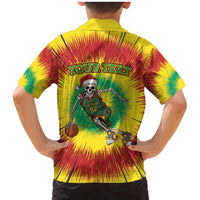 Personalized Lithuania Christmas Tie Dye Family Matching Mermaid Dress and Hawaiian Shirt Skeleton Basketball Slam Dunk LT19