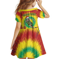 Personalized Lithuania Christmas Tie Dye Family Matching Off Shoulder Maxi Dress and Hawaiian Shirt Skeleton Basketball Slam Dunk LT19