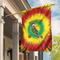 Lithuania Christmas Tie Dye Garden Flag Skeleton Basketball Slam Dunk - Wonder Print Shop