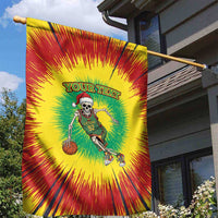 Lithuania Christmas Tie Dye Garden Flag Skeleton Basketball Slam Dunk - Wonder Print Shop
