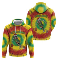 Personalized Lithuania Christmas Tie Dye Hoodie Skeleton Basketball Slam Dunk LT19