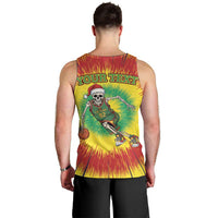 Personalized Lithuania Christmas Tie Dye Men Tank Top Skeleton Basketball Slam Dunk LT19
