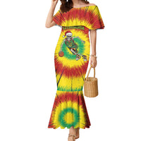 Personalized Lithuania Christmas Tie Dye Mermaid Dress Skeleton Basketball Slam Dunk LT19