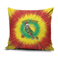 Lithuania Christmas Tie Dye Pillow Cover Skeleton Basketball Slam Dunk - Wonder Print Shop