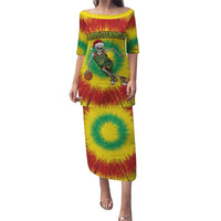 Personalized Lithuania Christmas Tie Dye Puletasi Skeleton Basketball Slam Dunk LT19