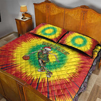 Lithuania Christmas Tie Dye Quilt Bed Set Skeleton Basketball Slam Dunk - Wonder Print Shop