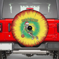 Lithuania Christmas Tie Dye Spare Tire Cover Skeleton Basketball Slam Dunk - Wonder Print Shop
