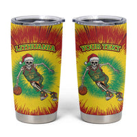 Lithuania Christmas Tie Dye Tumbler Cup Skeleton Basketball Slam Dunk - Wonder Print Shop