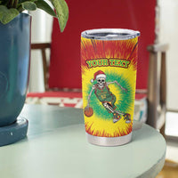 Lithuania Christmas Tie Dye Tumbler Cup Skeleton Basketball Slam Dunk - Wonder Print Shop