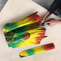 Lithuania Christmas Tie Dye Umbrella Skeleton Basketball Slam Dunk - Wonder Print Shop