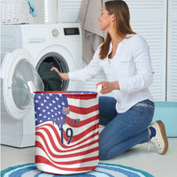 Custom United States Soccer Laundry Basket USA Stars and Stripes Style