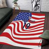 Custom United States Soccer Area Rug USA Stars and Stripes Style
