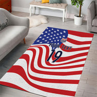 Custom United States Soccer Area Rug USA Stars and Stripes Style