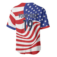 Custom United States Soccer Baseball Jersey USA Stars and Stripes Style