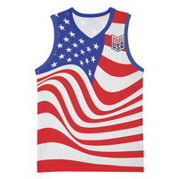 Custom United States Soccer Basketball Jersey USA Stars and Stripes Style