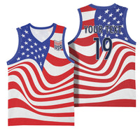 Custom United States Soccer Basketball Jersey USA Stars and Stripes Style