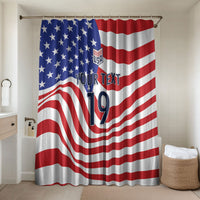 Custom United States Soccer Bathroom Set USA Stars and Stripes Style