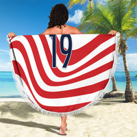 Custom United States Soccer Beach Blanket USA Stars and Stripes Style