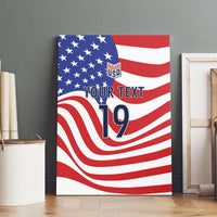 Custom United States Soccer Canvas Wall Art USA Stars and Stripes Style