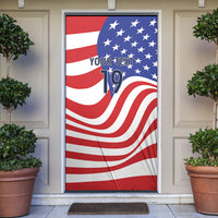 Custom United States Soccer Door Cover USA Stars and Stripes Style
